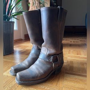 Frye Brown 12R Harness Boots Size 7M